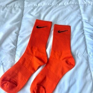 Nike Men's Orange Crew Socks